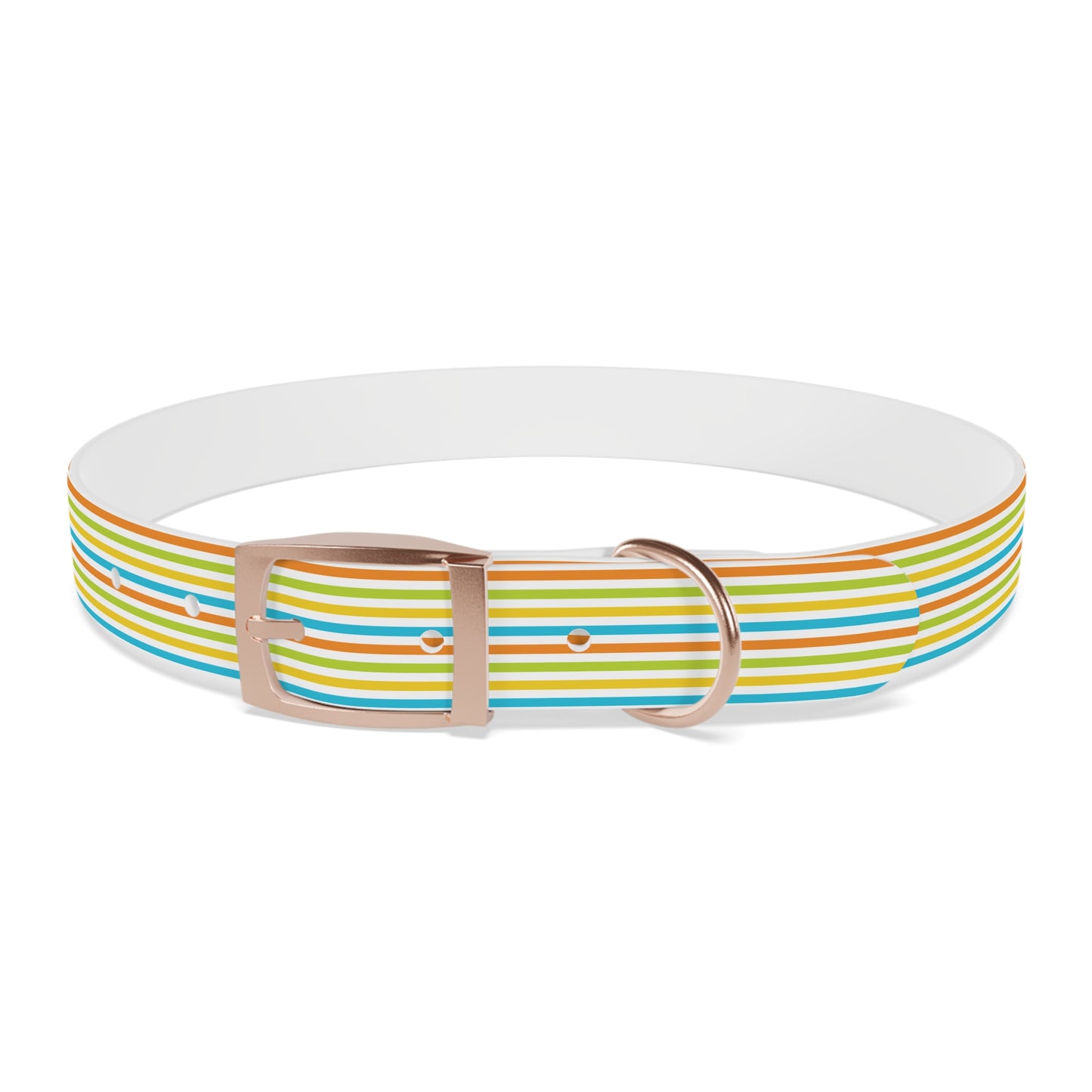 Dog Collar - Rainbow Stripe Happy Pet Accessory