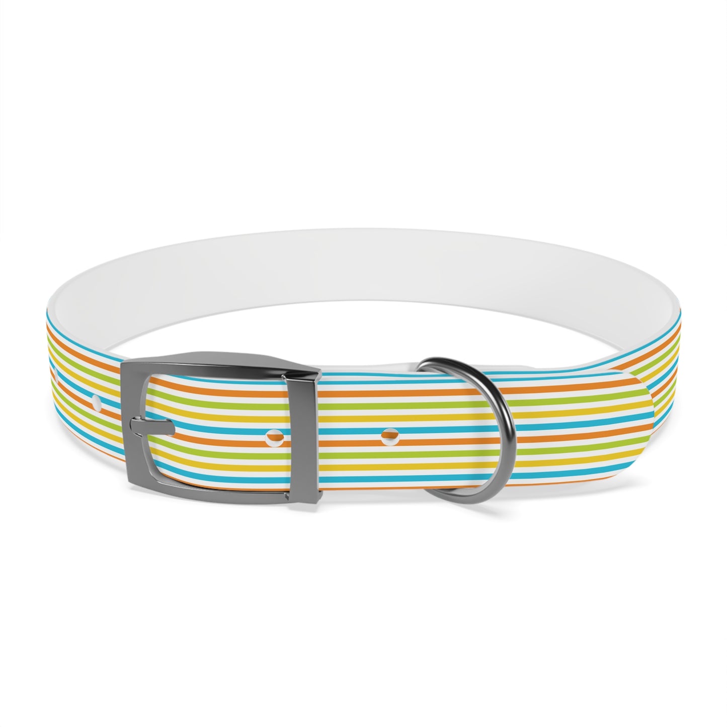 Dog Collar - Rainbow Stripe Happy Pet Accessory