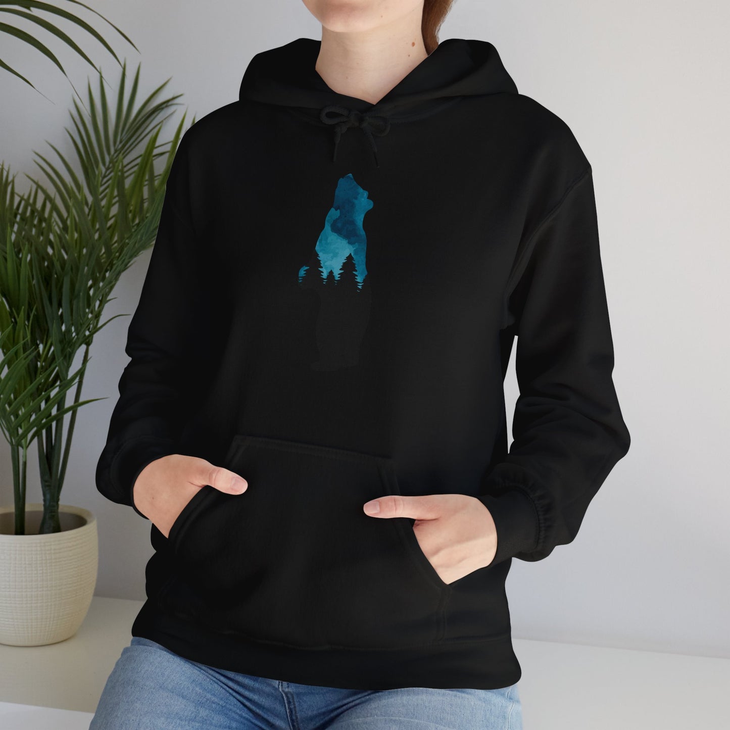 Bear Night Sky Hoodie Sweatshirt