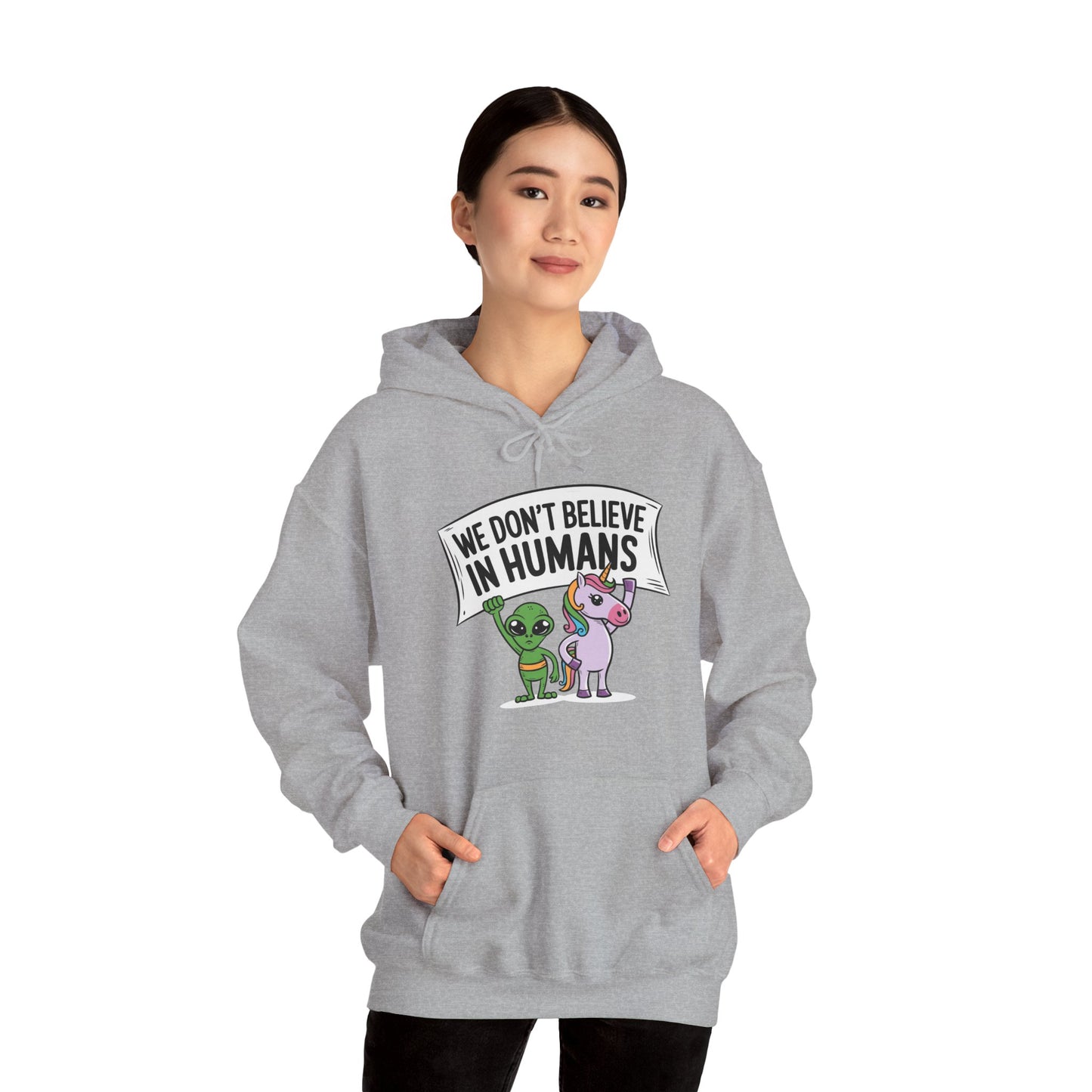 Alien Unicorn Hoodie Sweatshirt - Unisex Heavy Blend™