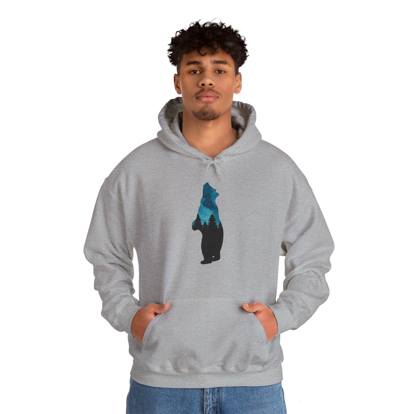 Bear Night Sky Hoodie Sweatshirt