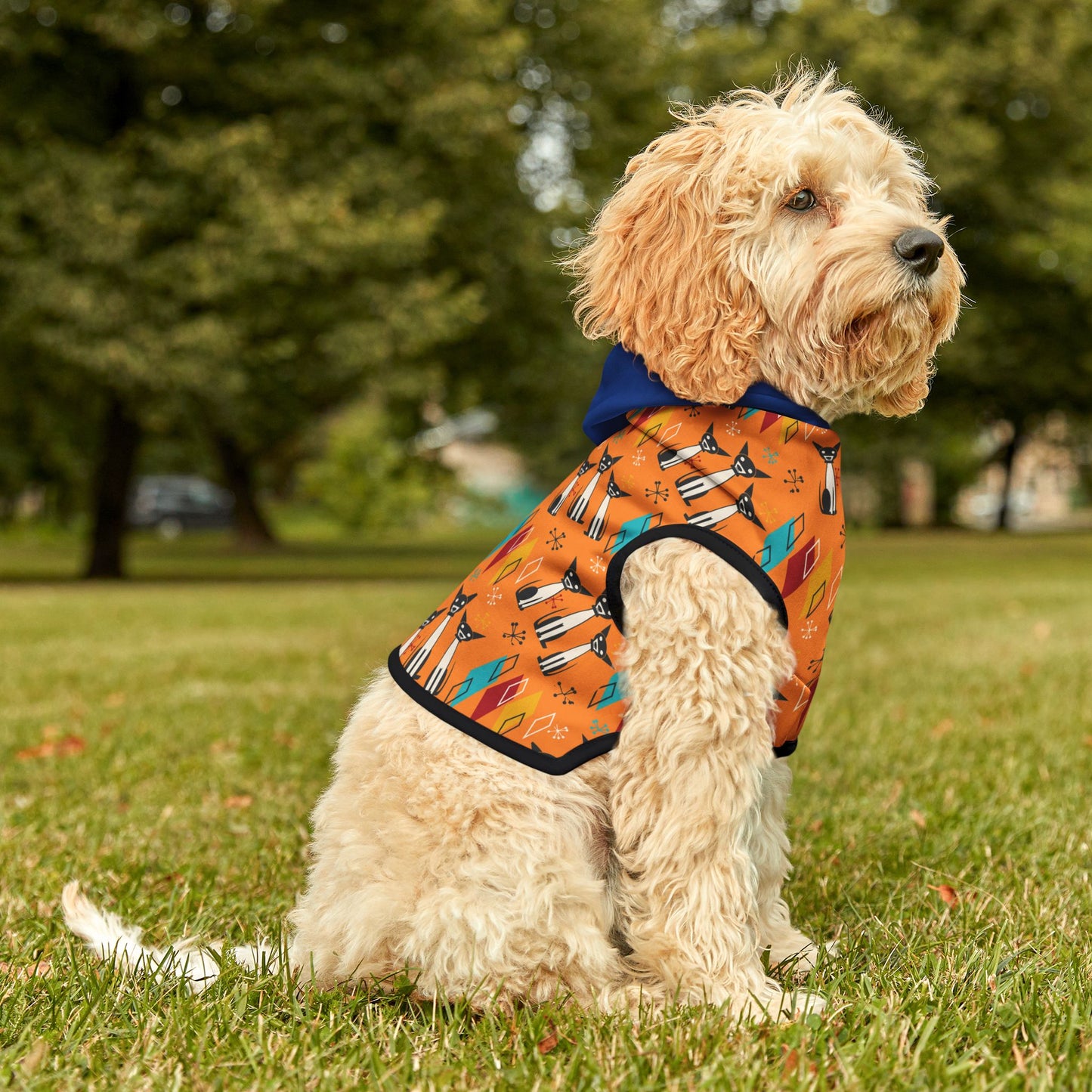 Pet Hoodie - Atomic Orange