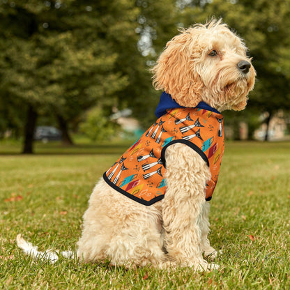 Pet Hoodie - Atomic Orange