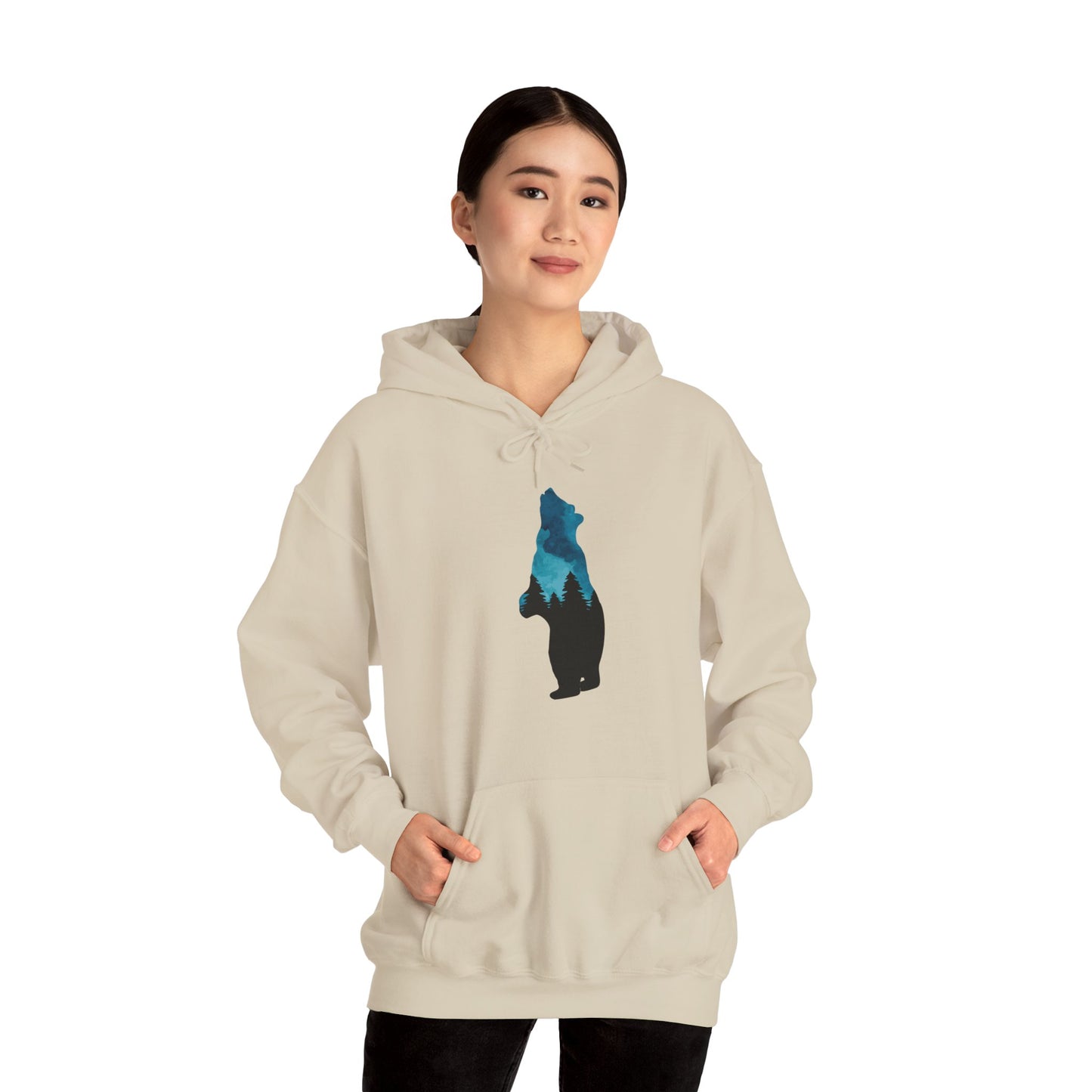 Bear Night Sky Hoodie Sweatshirt