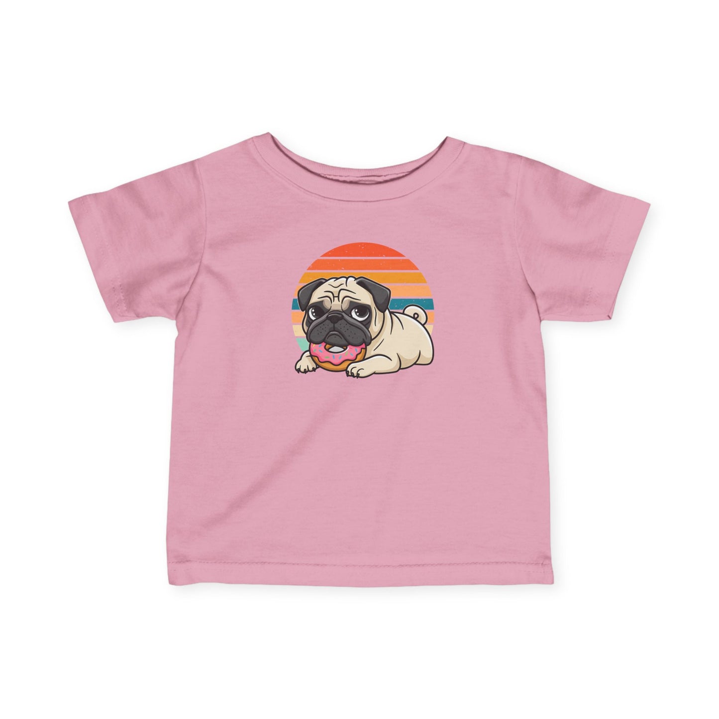 Baby Tee - Donut Pug Design