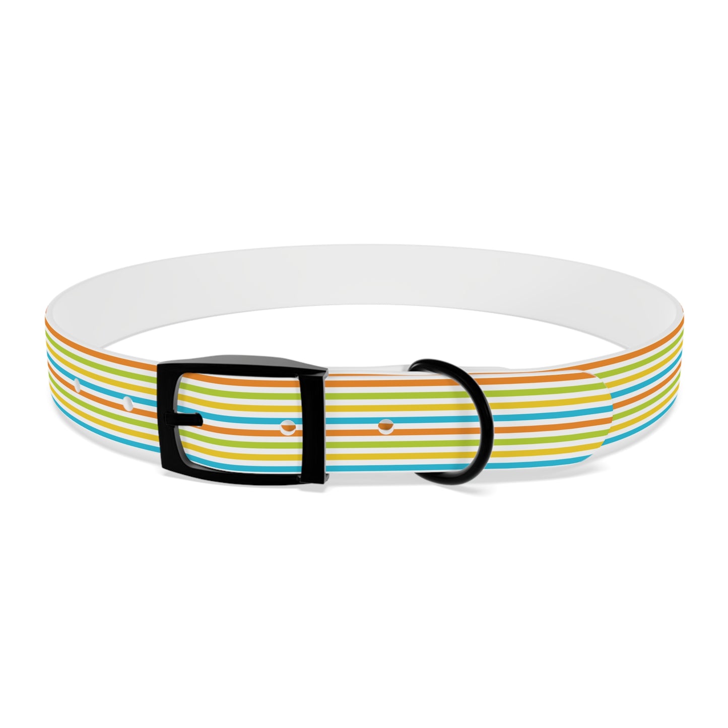 Dog Collar - Rainbow Stripe Happy Pet Accessory