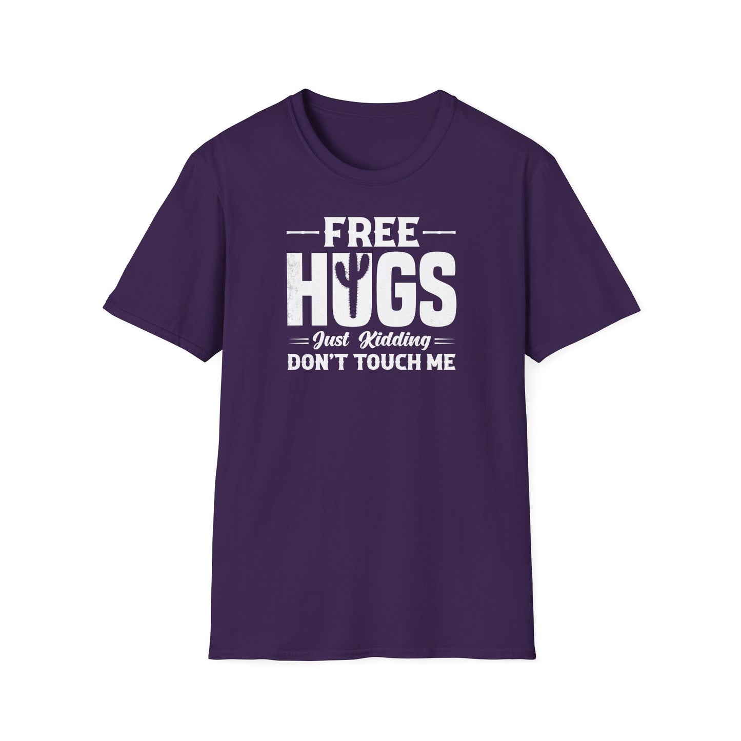 Graphic Tee Free Hugs Don’t Touch Me Unisex Softstyle T-Shirt