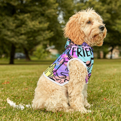 Graffiti Pet Hoodie in Bright Colors