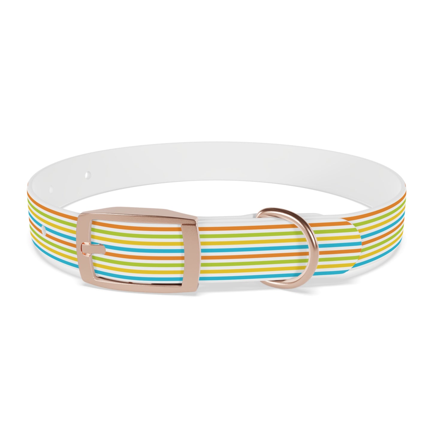 Dog Collar - Rainbow Stripe Happy Pet Accessory