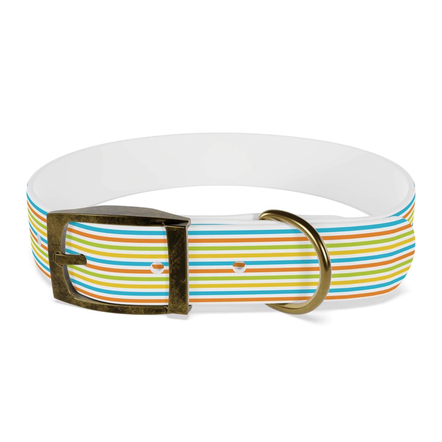 Dog Collar - Rainbow Stripe Happy Pet Accessory