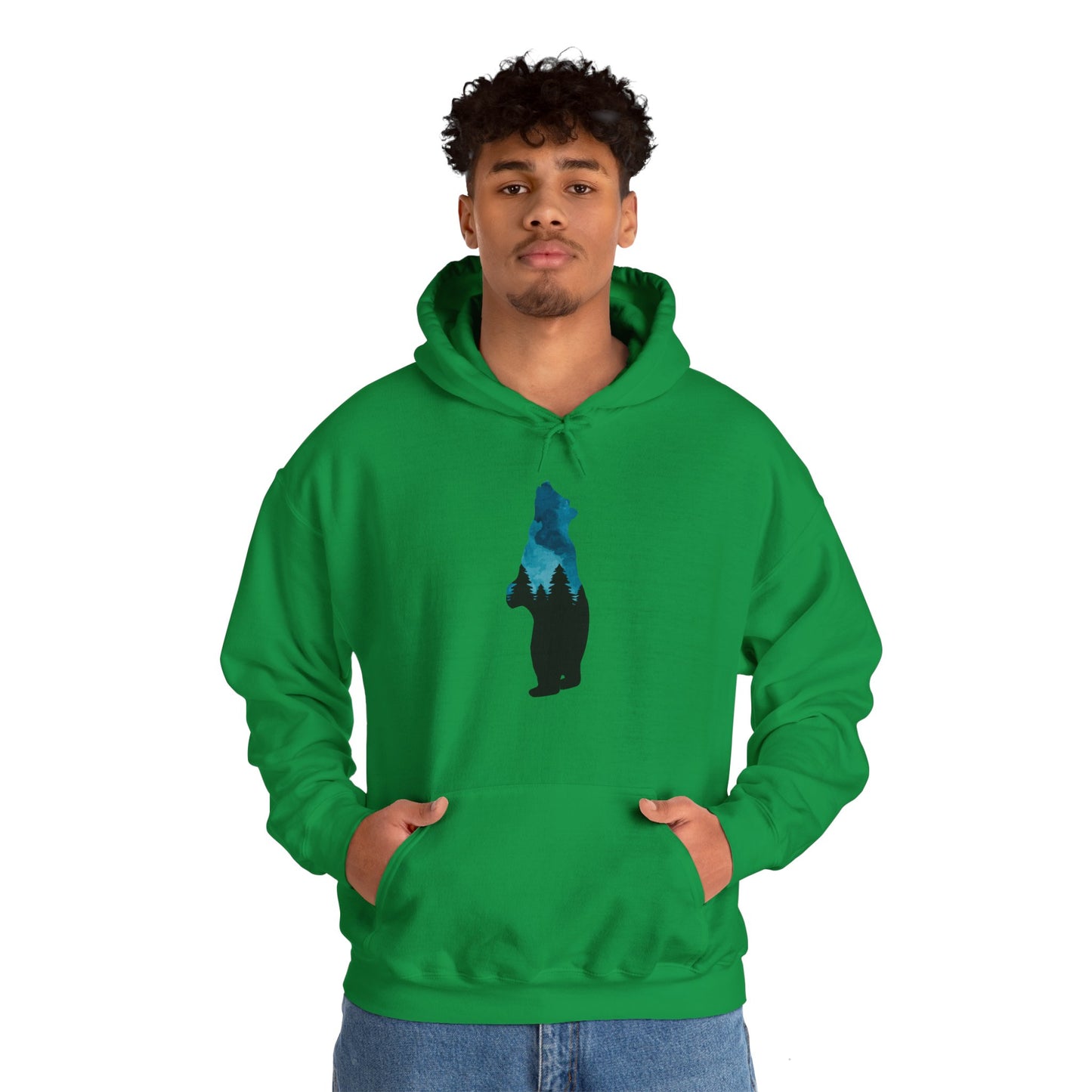 Bear Night Sky Hoodie Sweatshirt