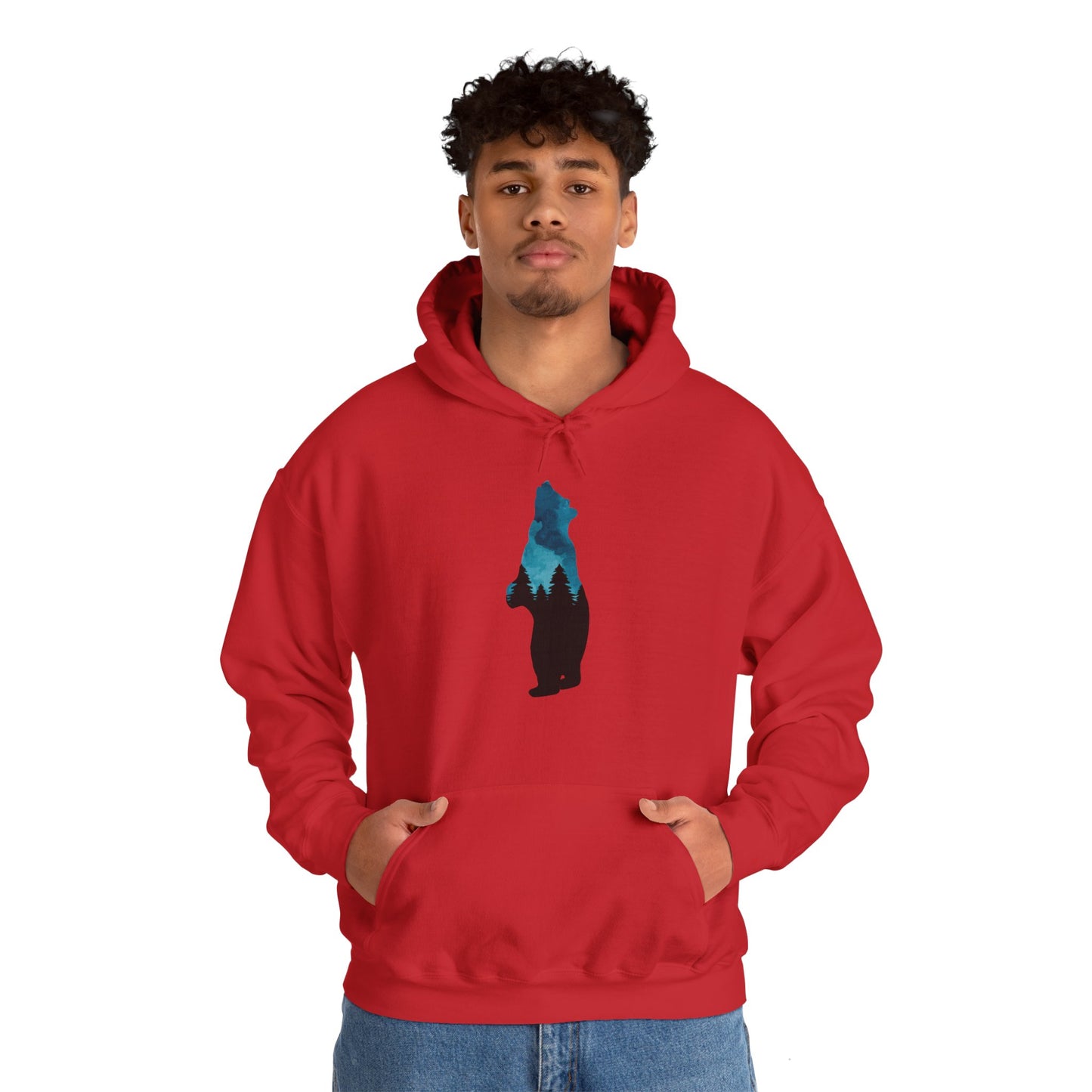 Bear Night Sky Hoodie Sweatshirt