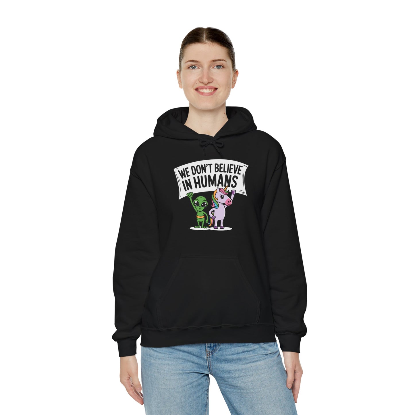 Alien Unicorn Hoodie Sweatshirt - Unisex Heavy Blend™