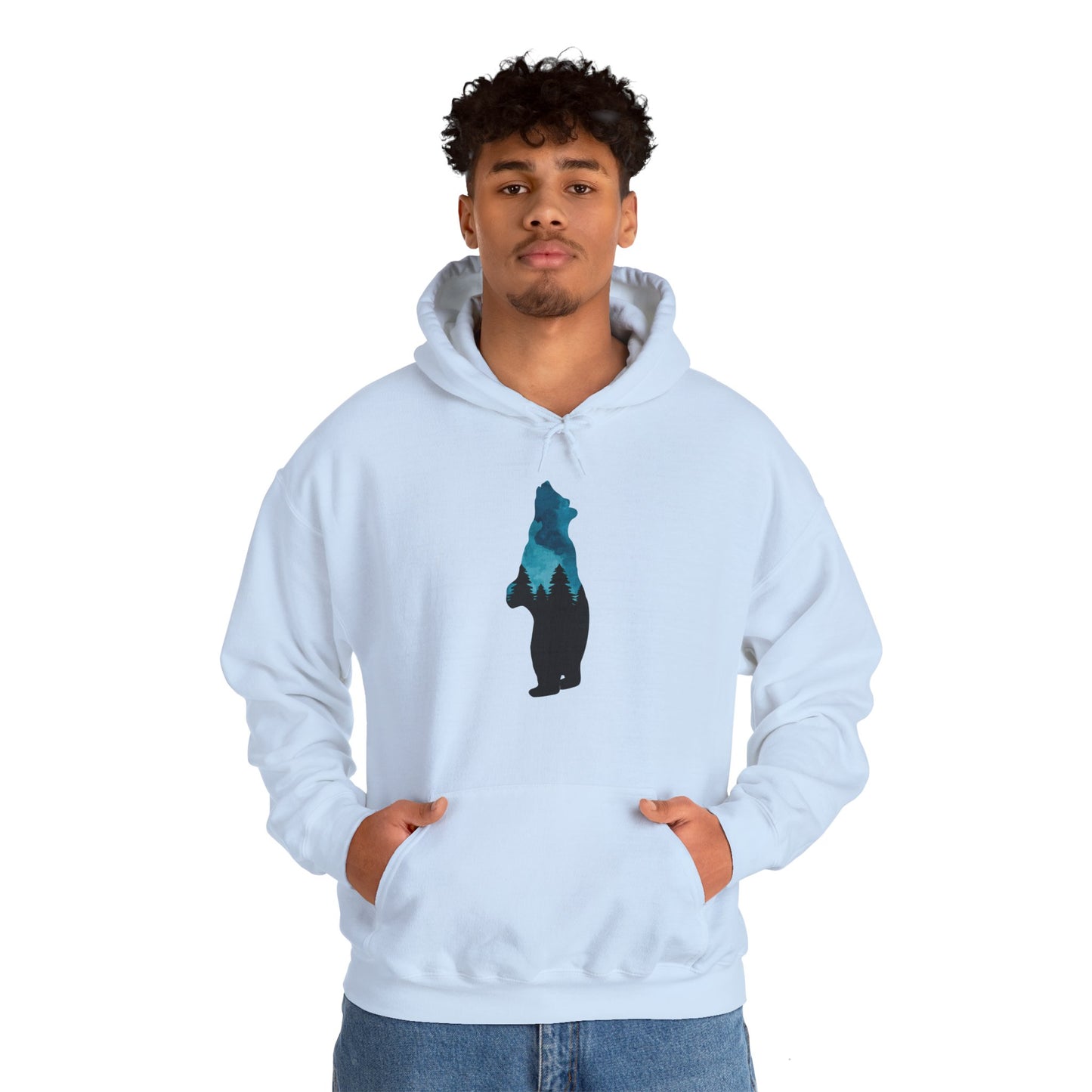 Bear Night Sky Hoodie Sweatshirt