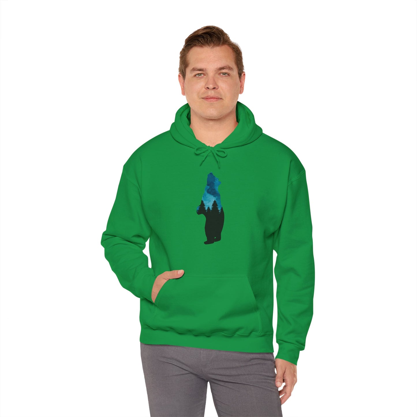 Bear Night Sky Hoodie Sweatshirt