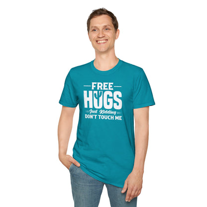 Graphic Tee Free Hugs Don’t Touch Me Unisex Softstyle T-Shirt