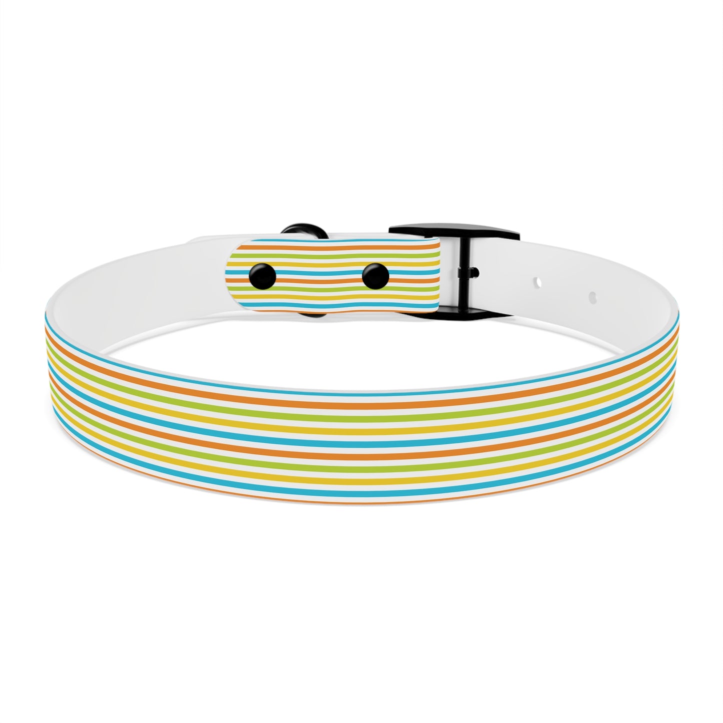 Dog Collar - Rainbow Stripe Happy Pet Accessory