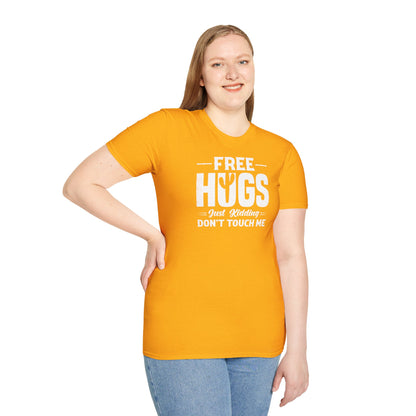 Graphic Tee Free Hugs Don’t Touch Me Unisex Softstyle T-Shirt