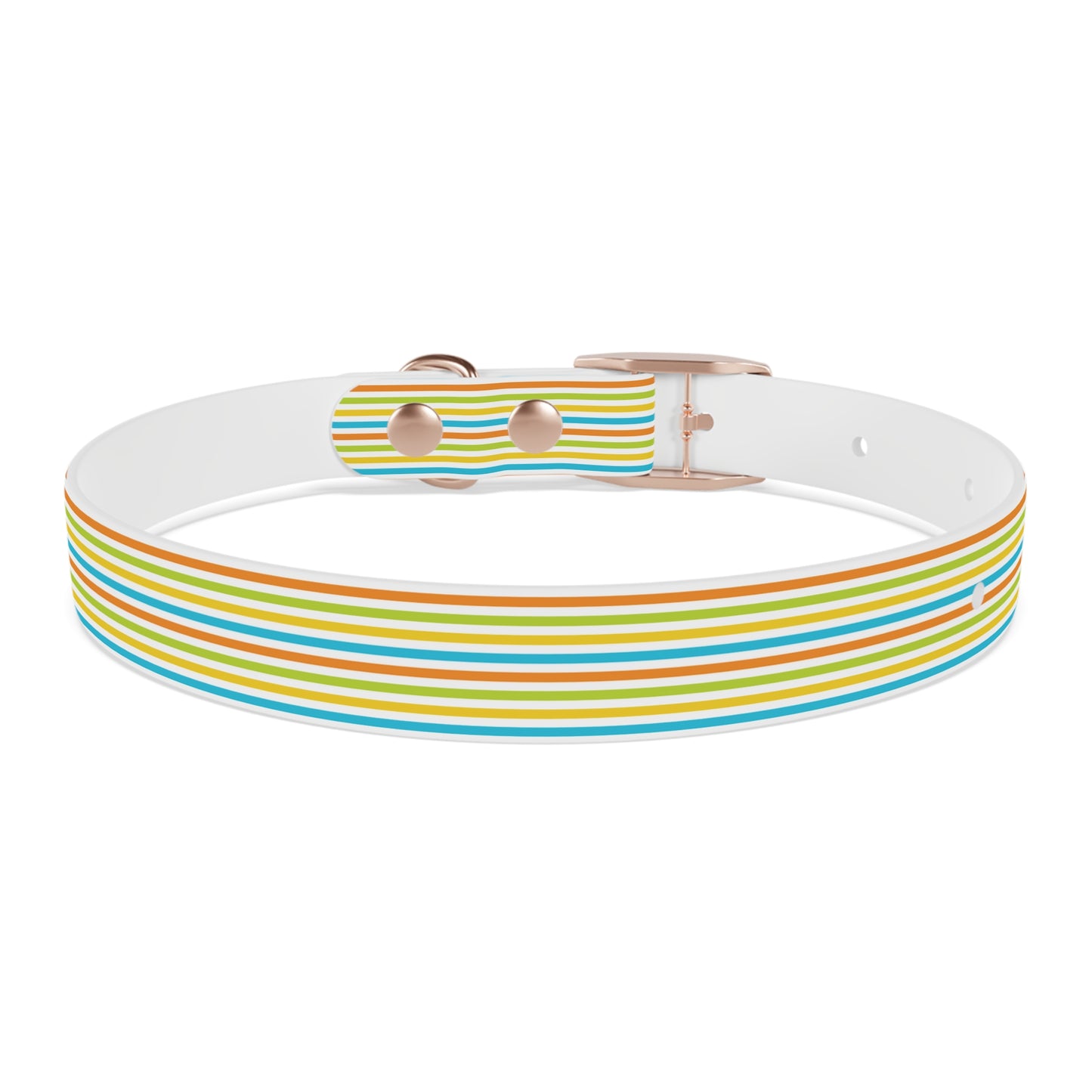 Dog Collar - Rainbow Stripe Happy Pet Accessory