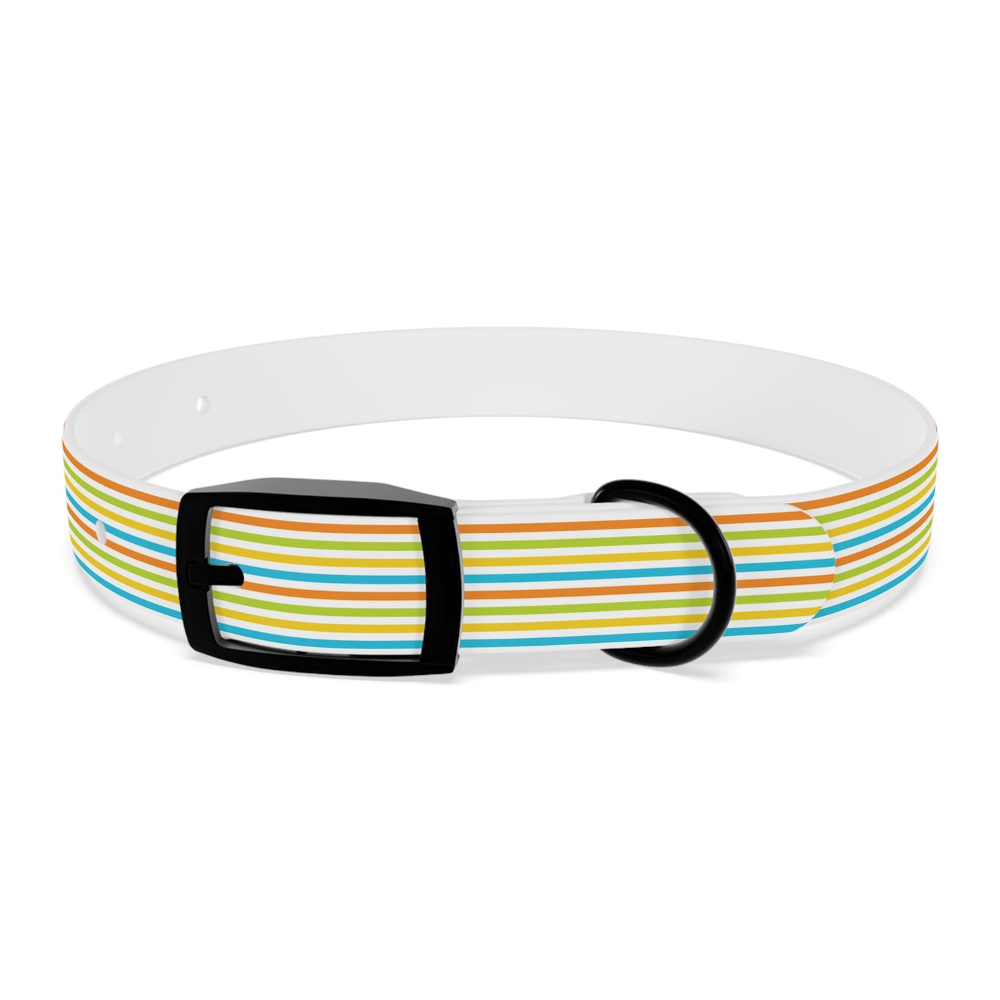 Dog Collar - Rainbow Stripe Happy Pet Accessory