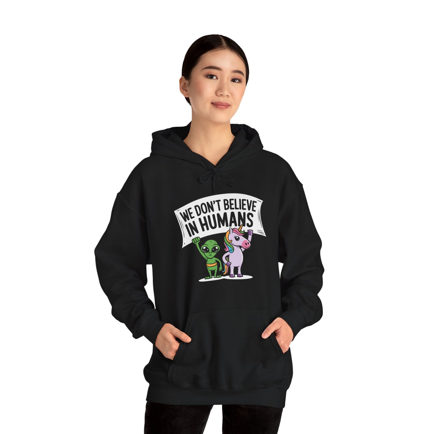 Alien Unicorn Hoodie Sweatshirt - Unisex Heavy Blend™