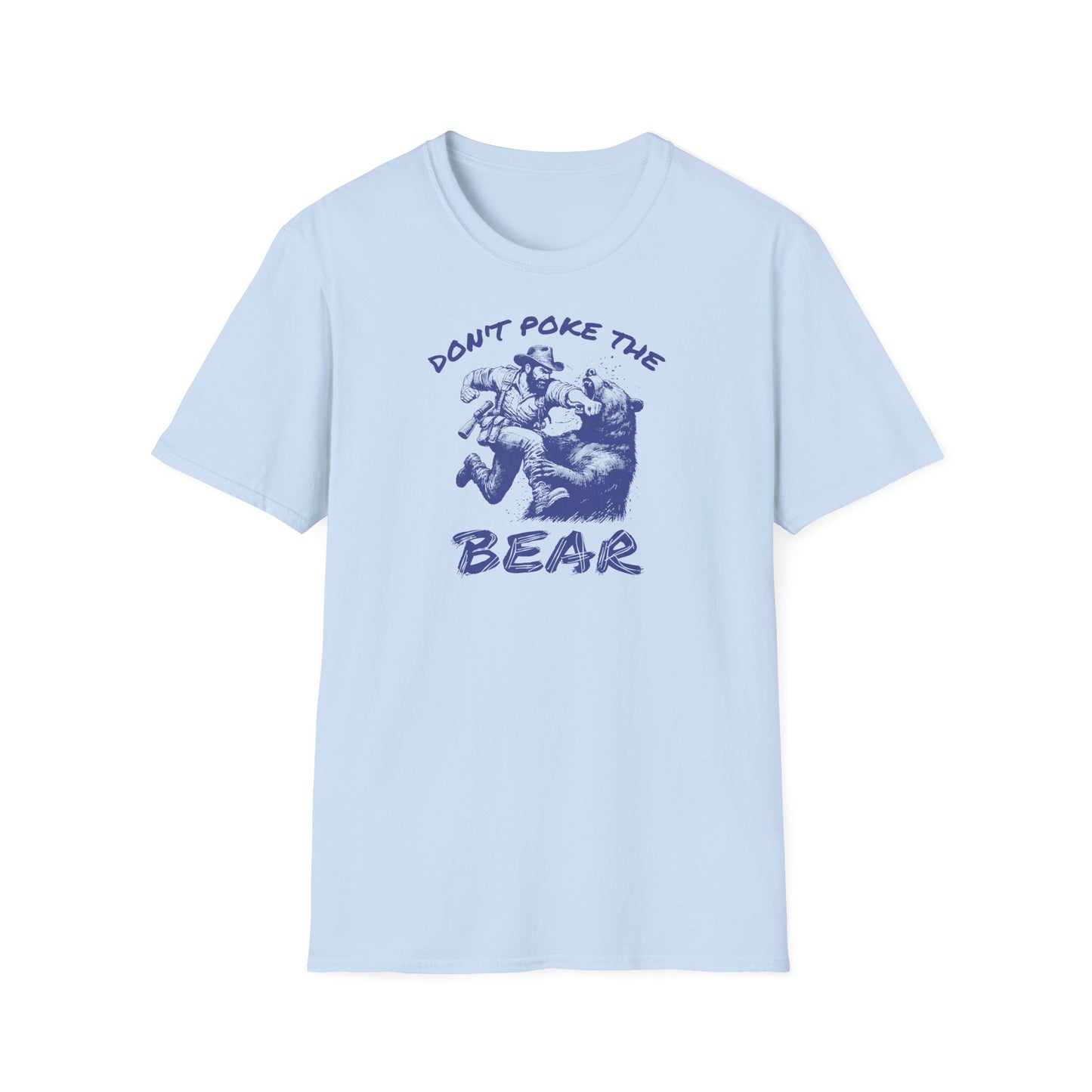 Bear Graphic Tee - Don’t Poke The Bear Unisex Softstyle T-Shirt