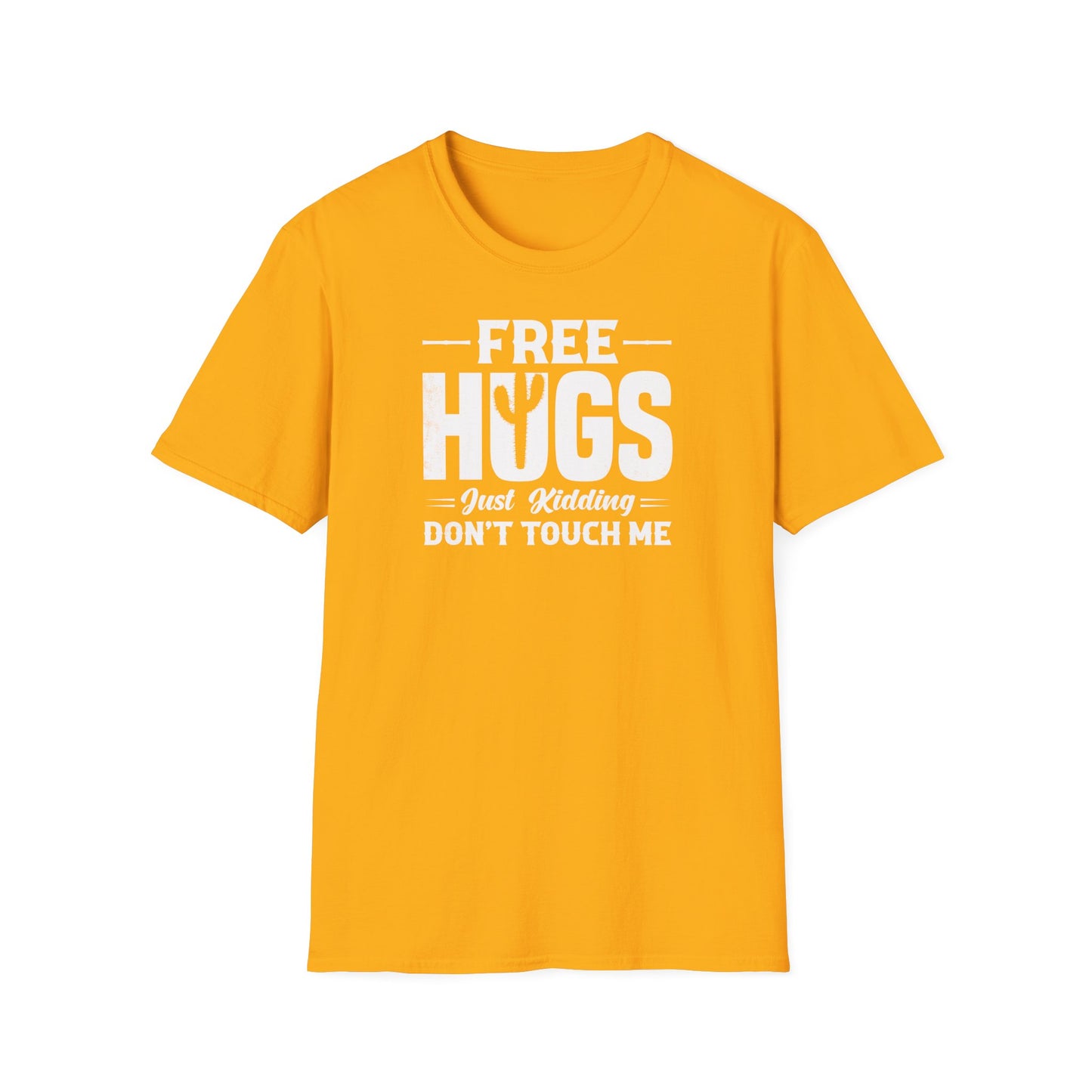 Graphic Tee Free Hugs Don’t Touch Me Unisex Softstyle T-Shirt